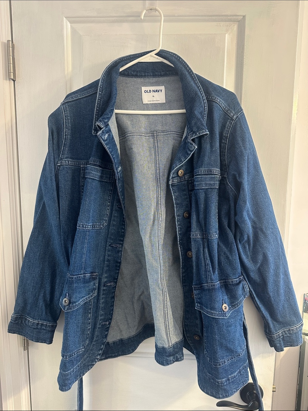 Old Navy Blue Denim Utility Jacket